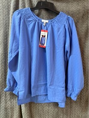 Jessica Simpson Medium Blue Long Sleeve Blouse